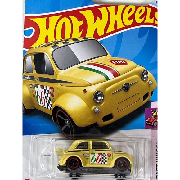 Hot Wheels 2024 ’60s Fiat 500D Modificado Yellow Compact Kings 5/5 Diecast Car - Picture 4 of 9